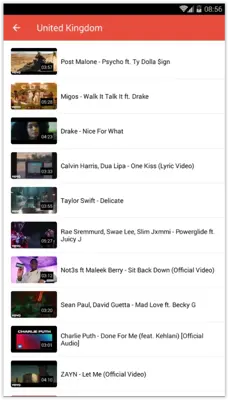 Musical Video Player android App screenshot 1